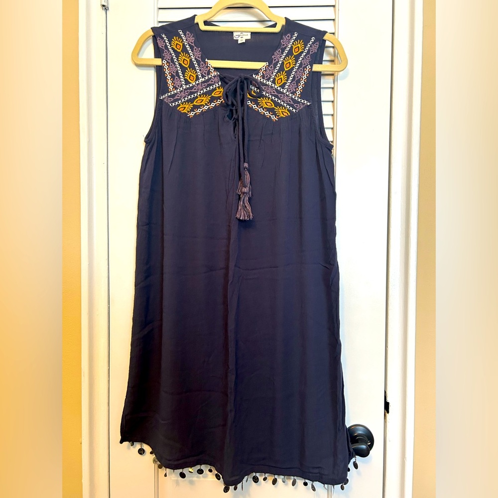 Mason & Belle Embroidered Boho Midi Dress Women’s Size XL